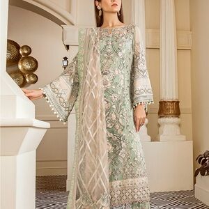 Elegant Floral Embroidered Dress